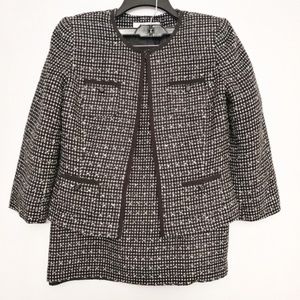 Tahari ASL Sz 8 Tweed Skirt Suit